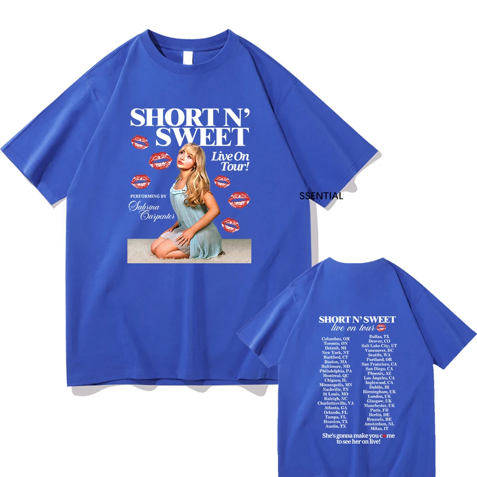 サブリナ カーペンター ショート n' スイート アルバム Tシャツ男性