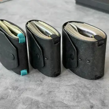 Nuovo Portafoglio in Pelle PU per Accesso Rapido al Denaro, Organizzatore per Banconote, Clip Porta Banconote, Borsa Portaoggetti, Portafoglio Tascabile.