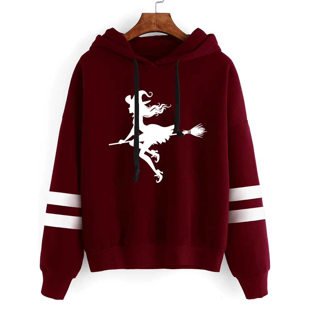 

Happy Halloween Sweatshirt Fall Hoodie Witch Clothes for Women Halloween Tops Halloween Night Sweatshirt Witch