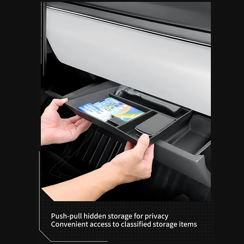 A54P-중앙 콘솔 글러브 박스 수납 정리 트레이 테슬라 사이버트럭 2024 액세서리