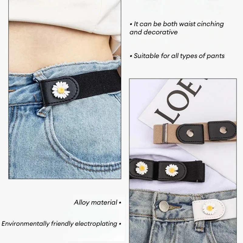 Neue Verstellbare Elastische Taillengürtel Unsichtbare Stretchgürtel für Damen und Herren Jeans Hosen Kleider Ohne Schnalle Bequemer Gürtel – Detail 7