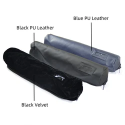 Portable Jewelry Display and Storage Pouch with Zipper (Black Velvet Bag)