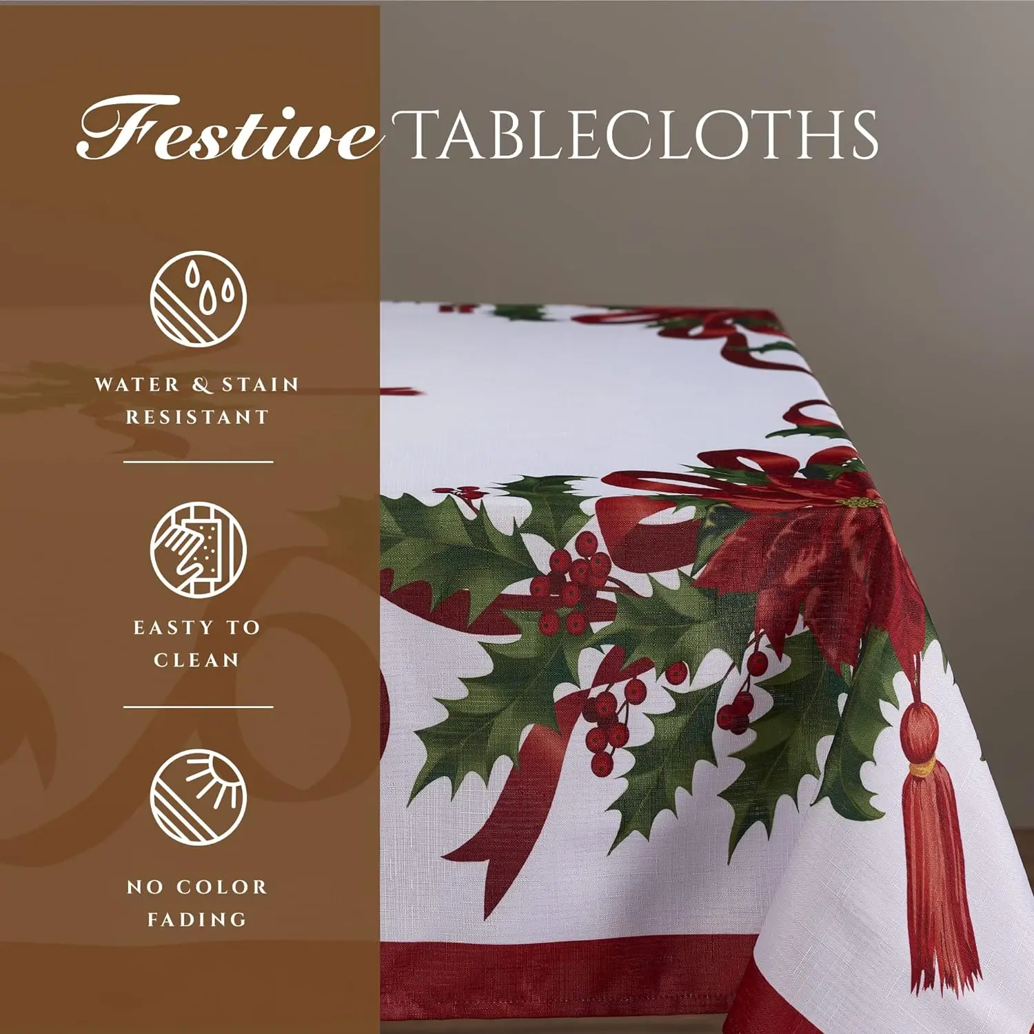 Rectangular Tablecloth Table Cloth Christmas Harvest Holiday Fall Wedding Party Home Decoration