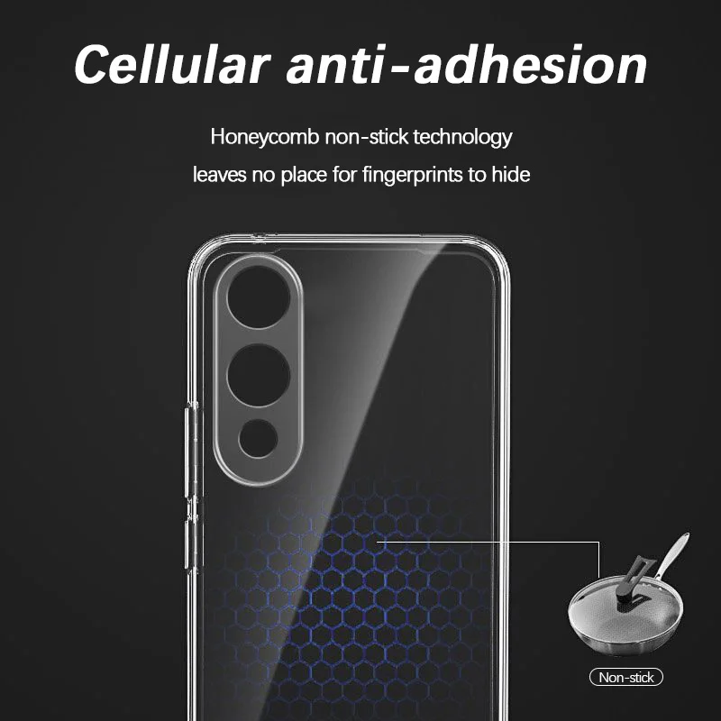 Flexible Durable Clear TPU Phone Case with Camera Cover - Soft and Shockproof Design