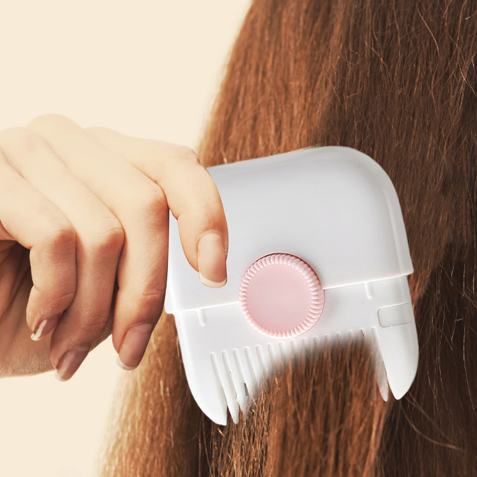 Mini Hair Cutting Comb Professional Portable Trimming Split Ends Hair 2 in 1 Thinning Trimmer Girl Hairdressing Razor Tool