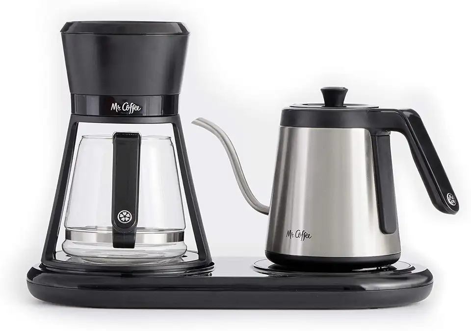 All in One Pour Over Coffee Maker 6 Cups Black