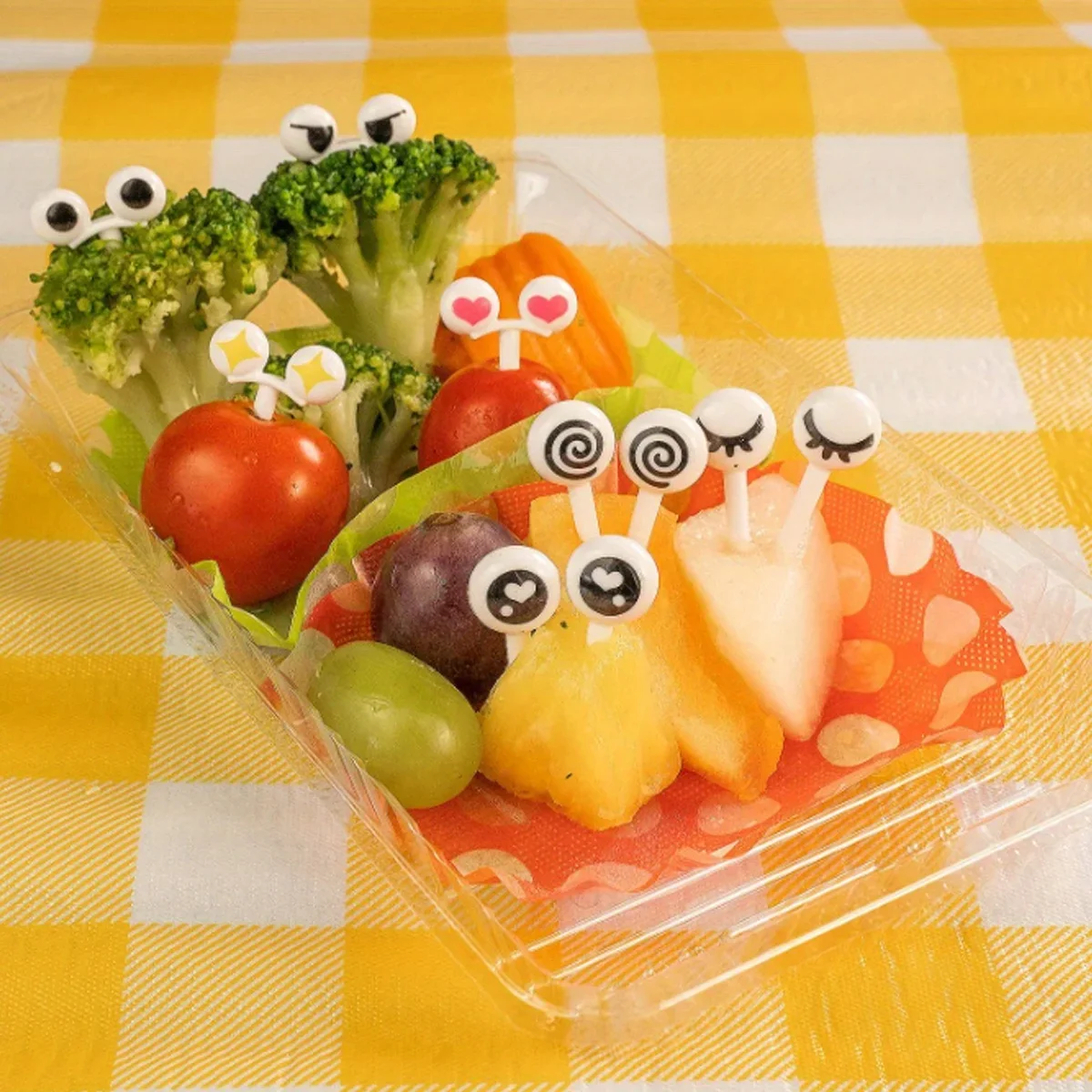Cartoon Fruit Fork Food Appetizer Toothpicks 22pc/set
