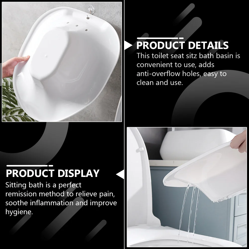 Postpartum Nursing Basin Pregnant Woman Portable Bathtub Over The Toilet Soak Pp Hemorrhoid Sitz