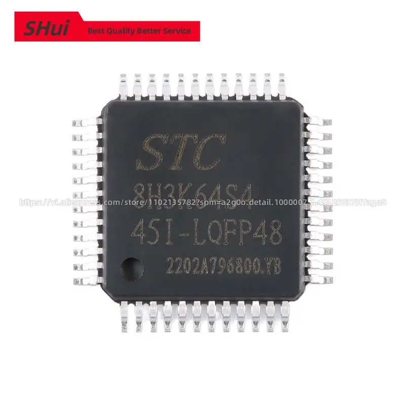 

New Original STC STC8H3K64S4 STC8H3K64S4-45I-LQFP48 1T 8051 Microprocessor Microcontroller MCU IC Chip