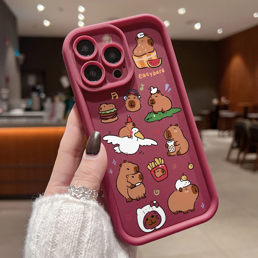 Adorable Capybara Soft Phone Case