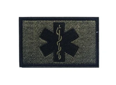 Tactical Rescue Star of Life Embroidered Patch - Paramedic First Aid Emblem