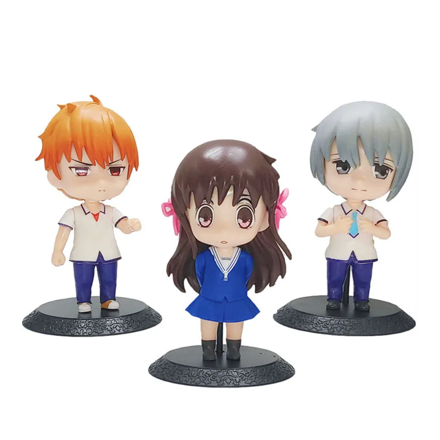 

Wholesale 6 sets 10cm Anime Fruits Basket Action Figure Tooru Kyou Yuki Momiji Shigure Hatsuharu Saki Ayame Hatori PVC Toy Gifts