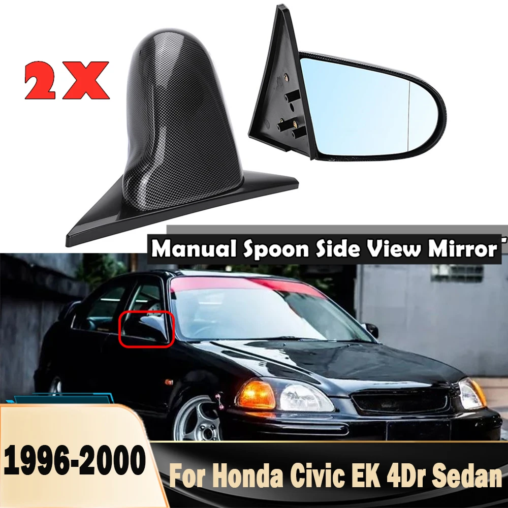 2pcsManualAdjustableCarDoorWingRearviewMirrorSideRearView