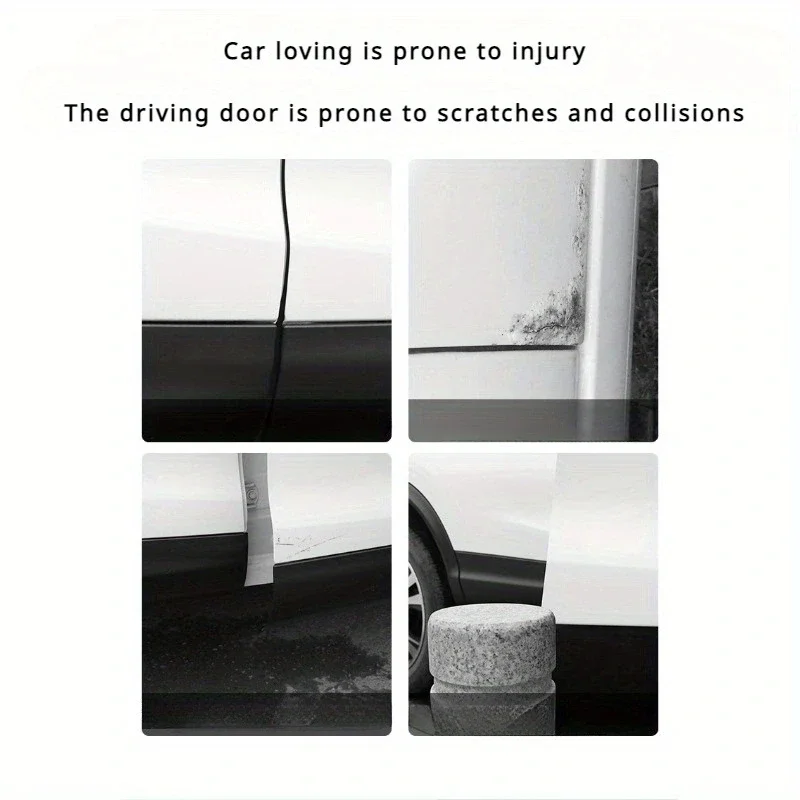 2/4PCS transparent door corner anti-collision sticker car door protection scratch and scratch resistant universal strip car stickers car door stickers car door protector car door anti collision strip