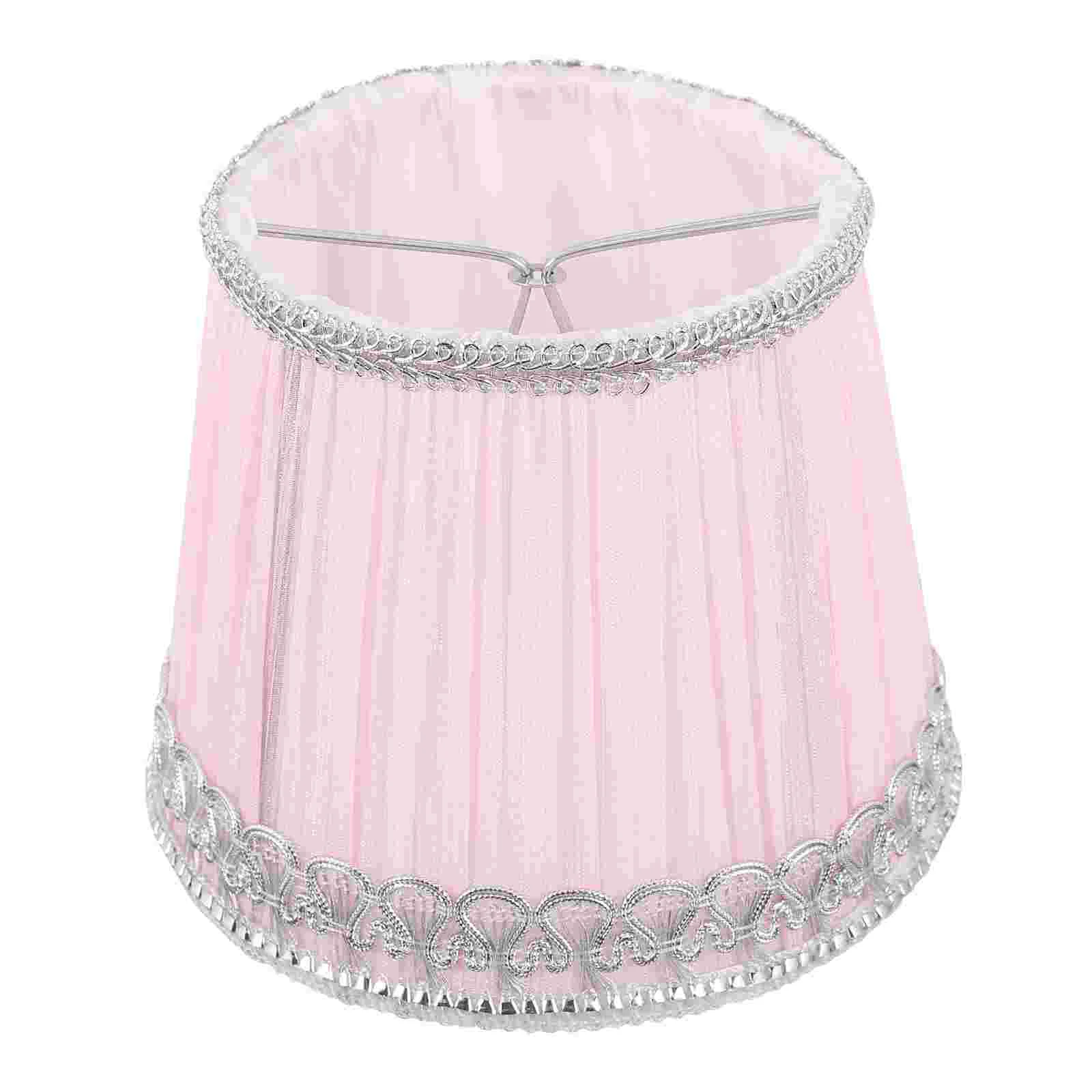 

Fabric Lampshade Accessory Chiffon Replacement DIY Ornament Craft Indoor Pleated Retro Decor