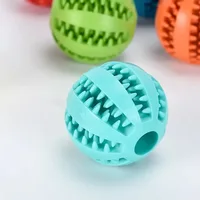 Natural Rubber Pet Dog Toys Dog Chew Toys Tooth Cleaning Treat Ball Extra-tough Interactive Elasticity Ball5cm for Pet Products 5