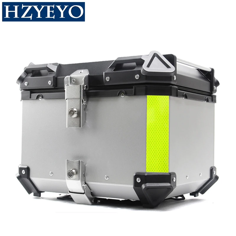 28LTo65LAluminumMotorcycleHelmetBoxUniversalTopTailRear