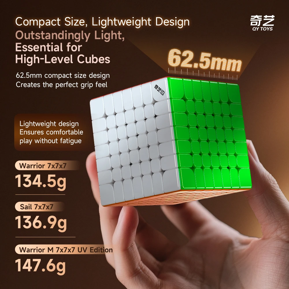 QiYi Warrior 7x7x7 마그네틱 UV QiXing QiHang 7x7 매직 큐브 QY 7X7 스피드 큐브 퍼즐 장난감 Cubo Magico 어린이 선물
