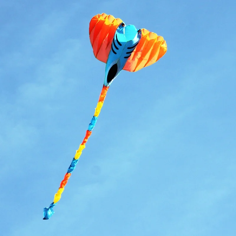 

free shipping flying fish kite soft flying kites giant outdoor games bolator windsock goldfish kite inflatable toys launch