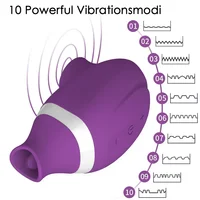 2-in-1-Zungen-Klitoris-Sauger-Vibrator, weiblich, für Frauen, G-Punkt, Saugen, Lecken, doppelte Stimulation, Brustwarzen, Massagegeräte, Sexspielzeug für Erwachsene 4