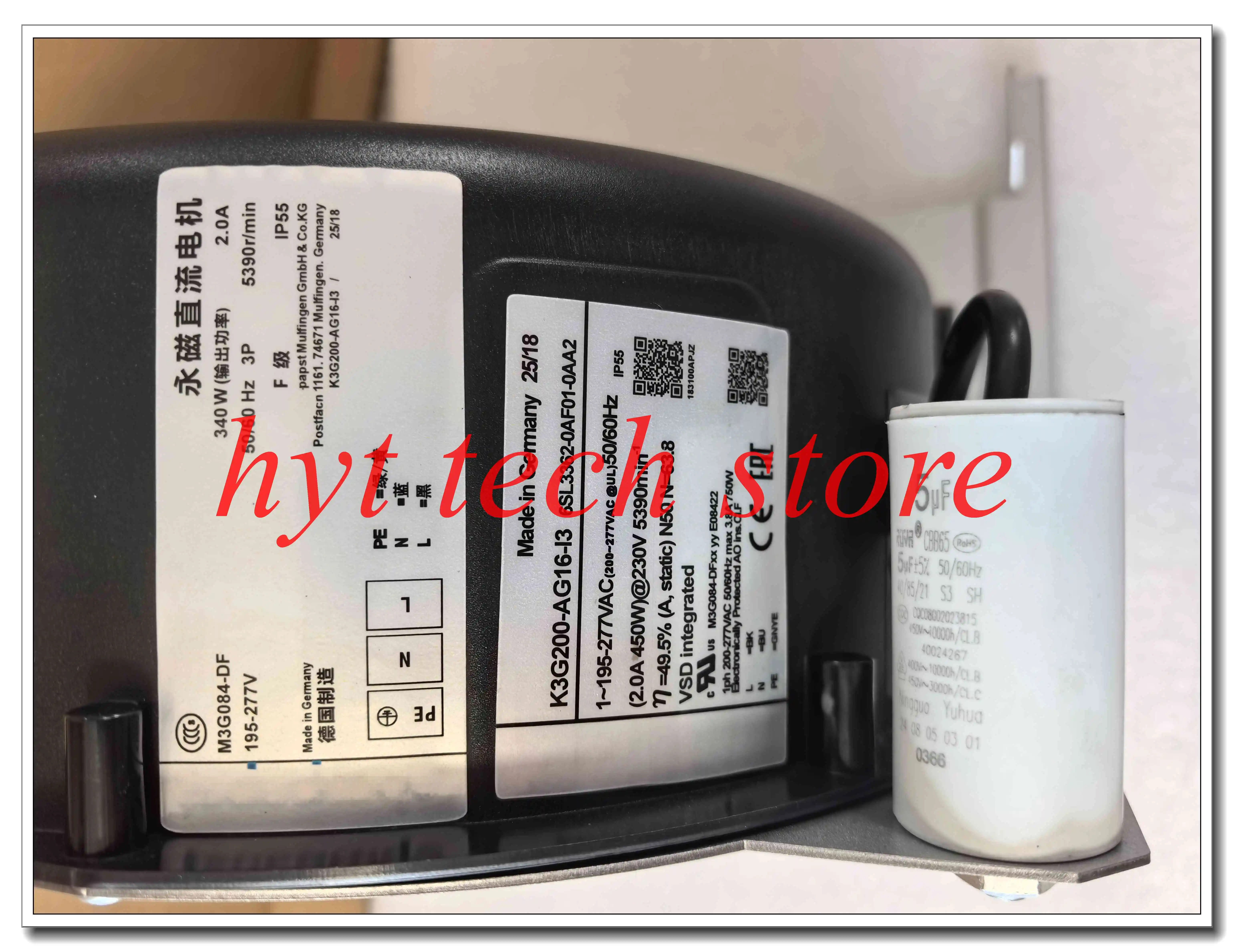 K3G200-AG16-I3 M3G084-DF 오리지널 원심 팬, 배송 전 100% 테스트를 거쳐 작동 확인됨