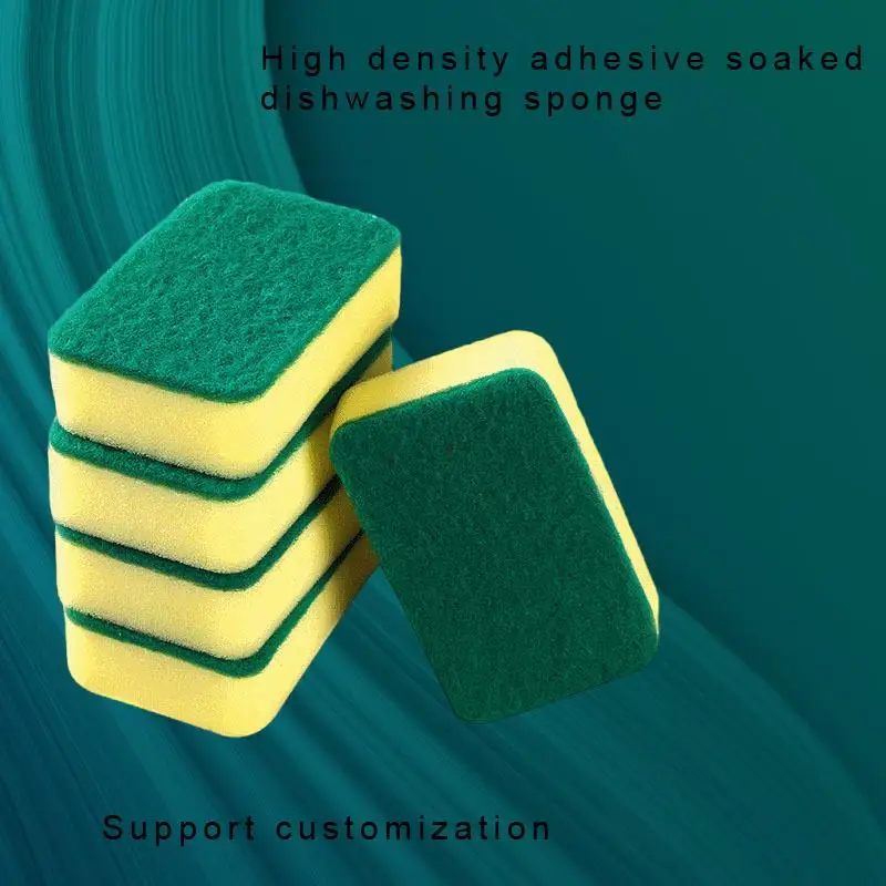 

High-Density Sponge Scrubber for Efficient Kitchen Cleaning and Dishwashing