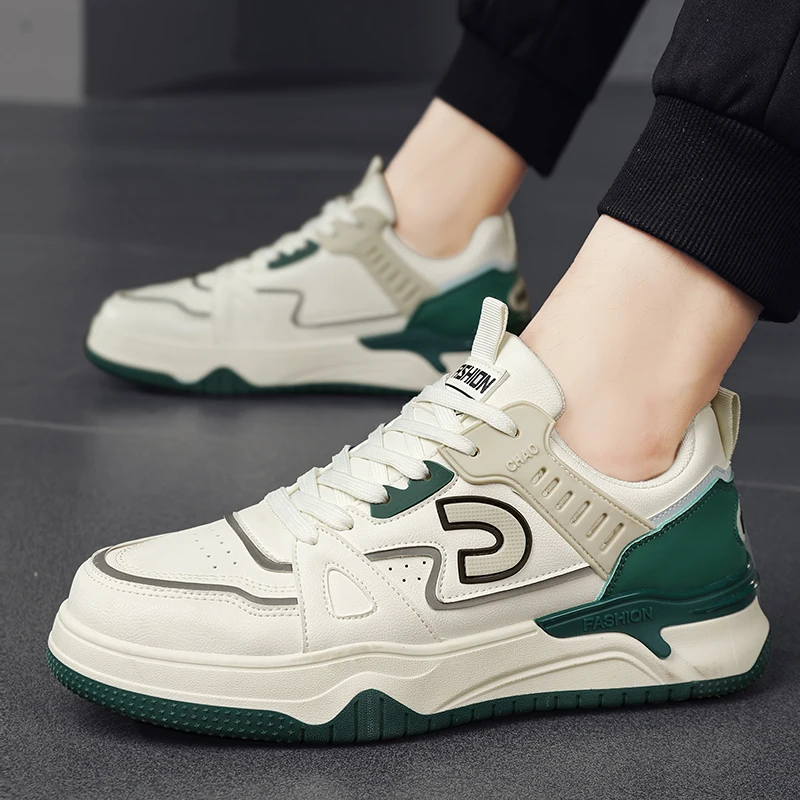 

Men's New Vulcanized Shoes 2023 Brand Design Couple Casual Sports Shoes Personalized Lace up Skateboarding Shoes Size 39-44