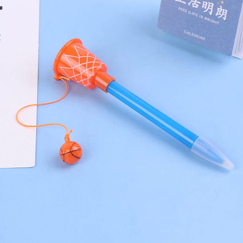 스포츠 농구 후프 펜, 농구 파티, 노벨티 펜, 0.7mm 볼펜, 어린이 선물 문구, 5 개