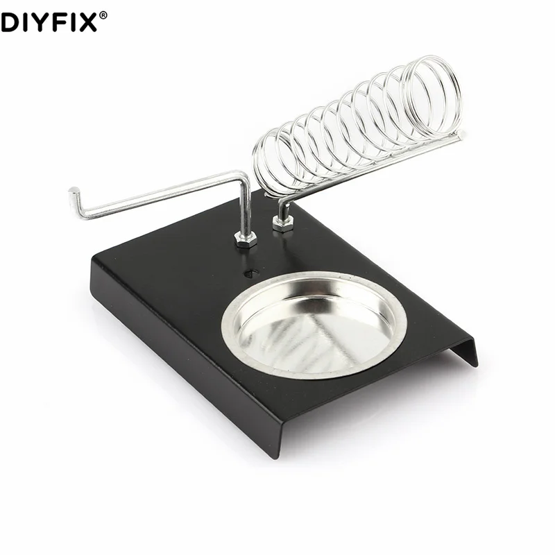 

DIYFIX Mini Electric Soldering Iron Stand Holder With Solder Wire Rack Generic High Temperature Resistance Metal Support