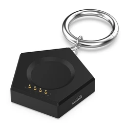 Enhanced Magnetic USB Charging Dock for Smartwatch Charging Station (Black)