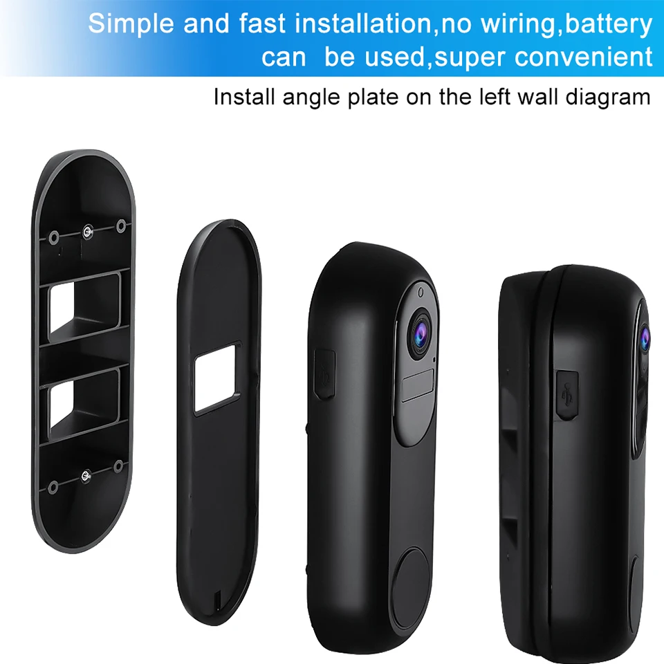 Wsdcam Video Doorbell Tuya Wifi Wireless Doorbell Camera 1080P HD Night Vision Intercom Door Bell Smart Home Security Protection aiphone intercom system