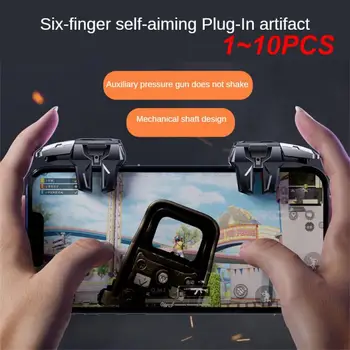 M-01 6 손가락 게임 컨트롤러 게임 패드, 게임 조준 슈팅 트리거 조이스틱 단추, PUBG 한 단추 치킨 먹기, 1 ~ 10 개