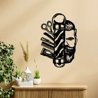 Barbershop Sticker Waterproof Vinyl Wallpaper Home Decor Wall Art Sticker Murals 5