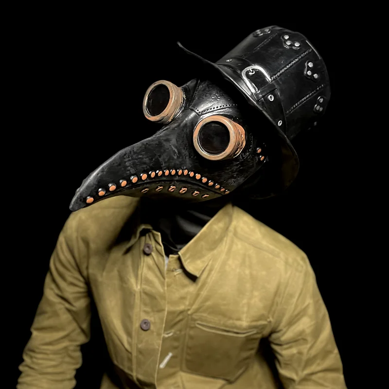 

Креативная маска для рта птицы Plague Doctor, Полнолицевая маска Simplicity, паровой киберпанк на Хэллоуин, страшная красотка, воронский рот