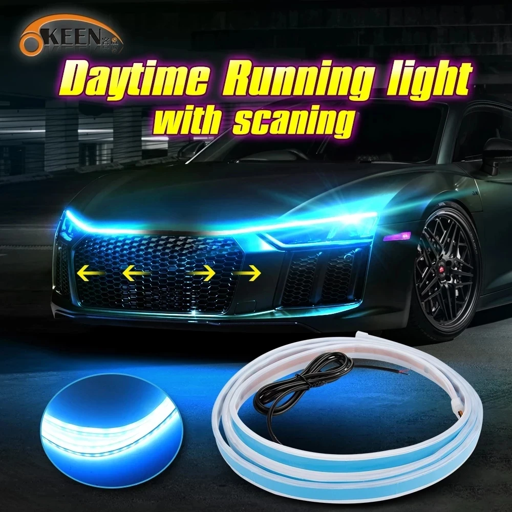OKEENLEDDaytimeRunningLightUniversalCarHoodDecorativeLights