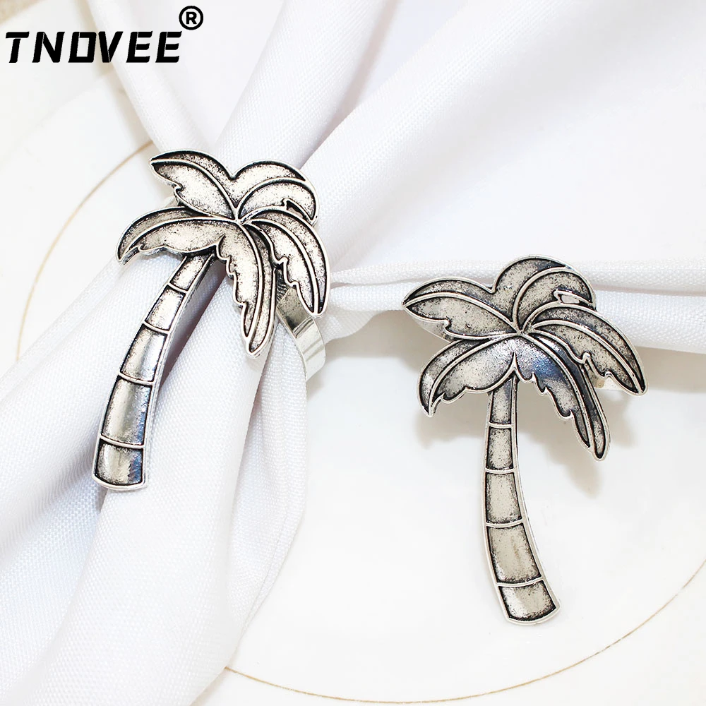 Portatovaglioli Vintage Con Palma Da 6 Pezzi Per Feste A Tema Troptical Luau Party E Decorazioni Per Feste Hawaiane Decorazioni Per La Tavola Di Nozze