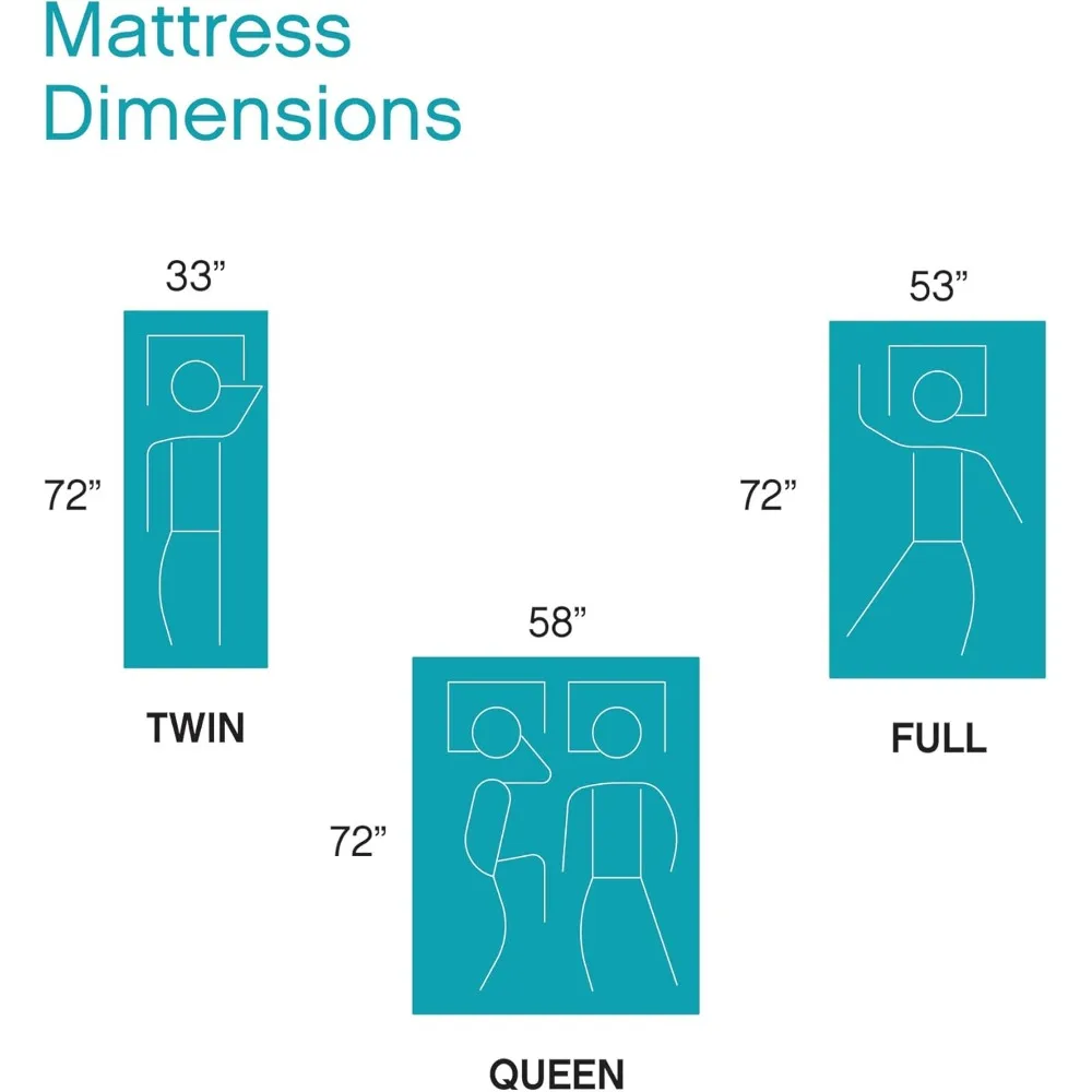 Classic Brands 4.5-Inch Cool Gel Memory Foam Replacement Mattress for Sleeper Sofa Bed Queen, Plush 2