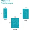 Classic Brands 4.5-Inch Cool Gel Memory Foam Replacement Mattress for Sleeper Sofa Bed Queen, Plush 2