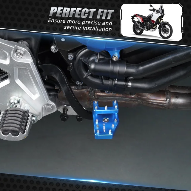 Prolunga Pedale Freno Per Yamaha 700 Tenere/XTZ 700 - Nero Acciaio Inox