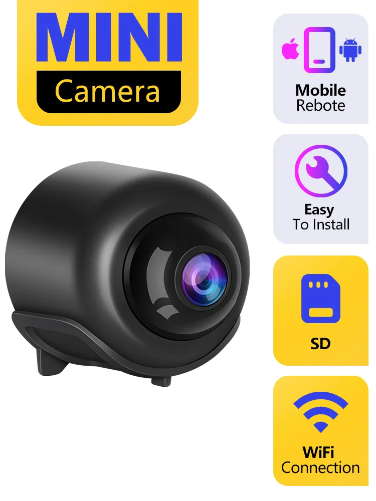 X5 Mini Camera Wifi Camera Clear Night Vision Lightweight Portable Premium Cams Motion Detection Surveillance Camera