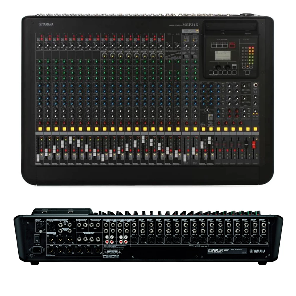 

MGP24X 24-channel Analog Mixer with 4-bus 16 Mic/24 Line Inputs, 6 AUX Sends, and Onboard Effects