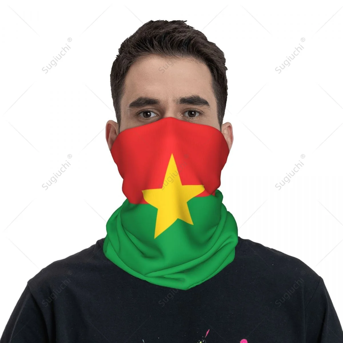 

Unisex Burkina Faso Flag Neckerchief Scarf Neck Face Mask Scarves Neck Warmer Seamless Bandana Headwear Cycling Hiking