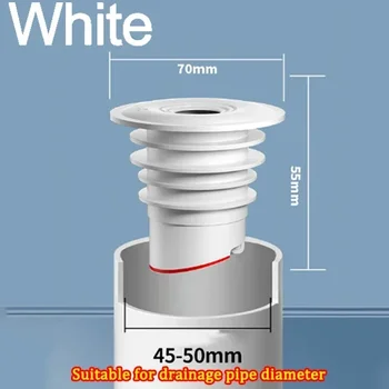 ซิลิโคนท่อระบายน้ําท่อระบายน้ําท่อซีลแหวนปลั๊กน้ําท่อระบายน้ําชั้นป้องกันกลิ่นท่อระบายน้ําซีล Stopper อุปกรณ์ห้องน้ําฝักบัว Drainer 8