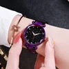 Women Rhinestone Starry Dial Stainless Steel Strap Lady Quartz Watch Fashion Simple Watch Strap Wristwatches Bracelet for Women 2