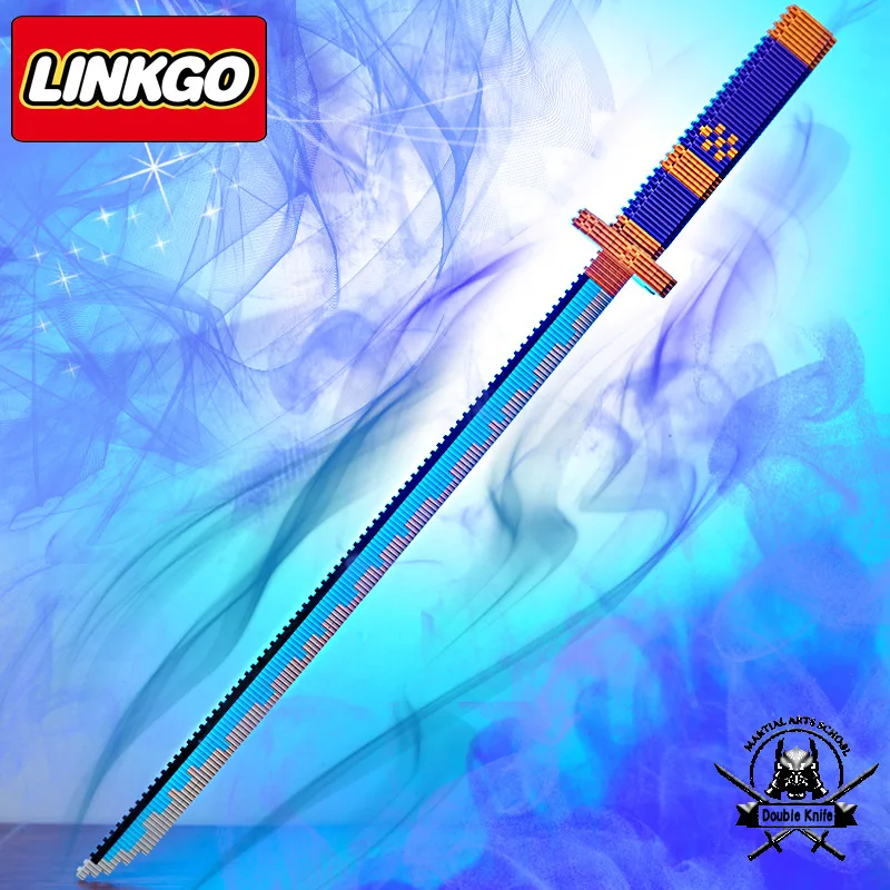 Cartoon Sword Micro Particles Connecting Building Blocks In Series Assemble The Model Creative Ornaments Children's Gift Puzzle