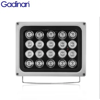 Gadinan CCTV 필 라이트 일루미네이터, 야간 투시경 LED 적외선 램프, 850nm 방수, CCTV 카메라용 IR LED 어레이, 100m, 20PCs