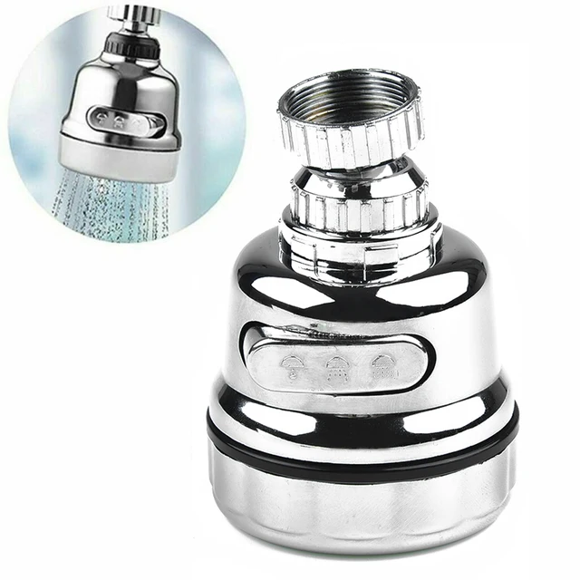 360 Degree Swivel Kitchen Faucet Aerator Adjustable 3 Mode Sprayer Filter Movable Kitchen Tap Head Water Saving Nozzle Sprayer 1