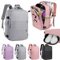 Mummy Bag Nappy Backpack Large Capacity Multifunction Cabin Bag with Shoe Storage Multilayer Separation Waterproof Diaper Bags 1