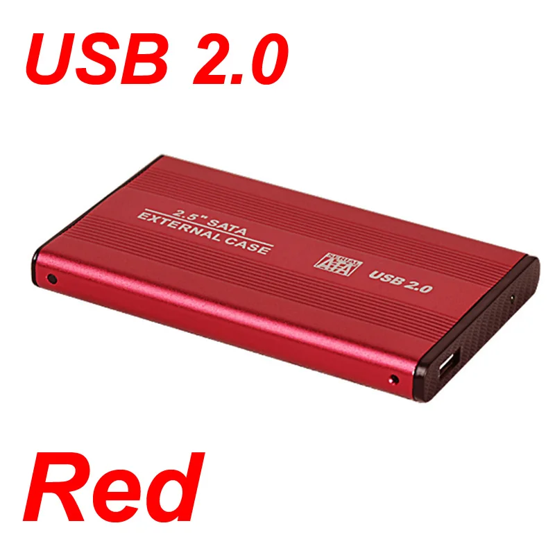 Alumínio Caddy Usb 2.0 2.5 Sata Hard Drive Disk Enclosure Caixa Externa Luz Led para Computador Portátil e pc Hdd - Imagem 5