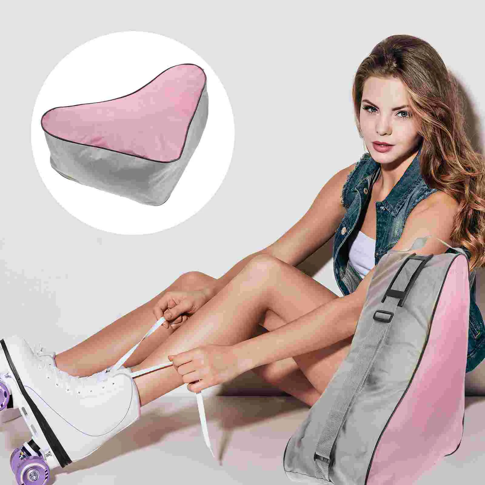 

Набор женских сумок, Женская треугольная тканевая тоут-сумка для роликовых коньков, треугольная сумка на ремне для катания на коньках